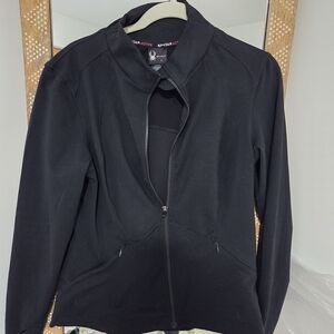 Spyder Black Women's Bomber-Style Zip Jacket